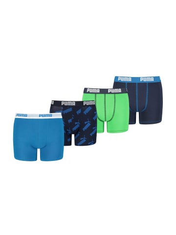 Puma Boxershort 4er Pack in Grün/Blau