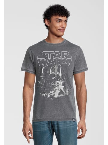 Recovered T-Shirt Star Wars Tonal Classic Poster Washed in Grau