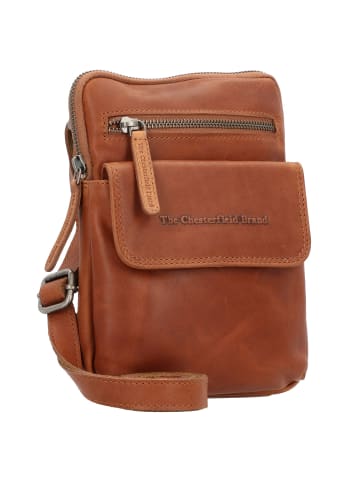 The Chesterfield Brand Wax Pull Up Umhängetasche Leder 16 cm in cognac