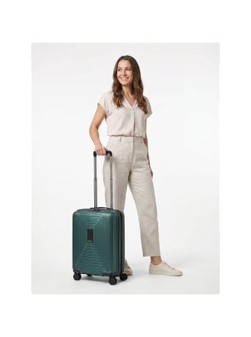 Redolz Essentials 14 4 Rollen Kabinentrolley 55 cm mit Dehnfalte in pearl-green metallic