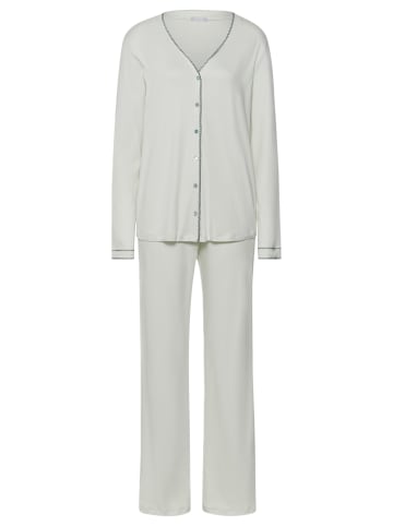 Hanro Pyjama Una in Green beryl