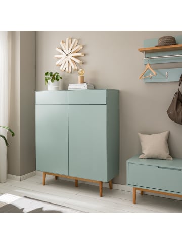 home24 Schuhkommode LINDHOLM 2 Schubladen in Mintgrün