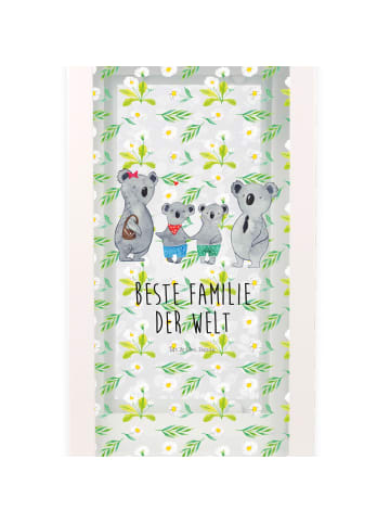 Mr. & Mrs. Panda Windlicht Laterne Koala Familie zwei mit Spruch in Transparent