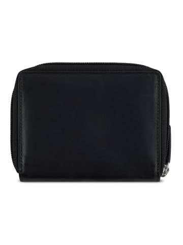 mano Don Andrea Geldbörse RFID Schutz Leder 12 cm schwarz