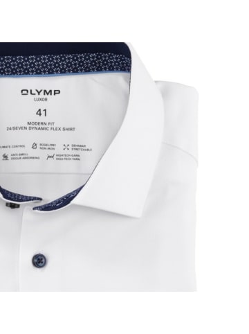 OLYMP  Langarm Business Hemd für Herren in weiss