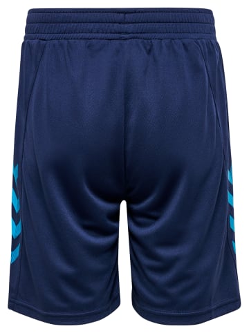 Hummel Shorts Hmlongrid Poly Shorts Kids in MARINE/ATOMIC BLUE