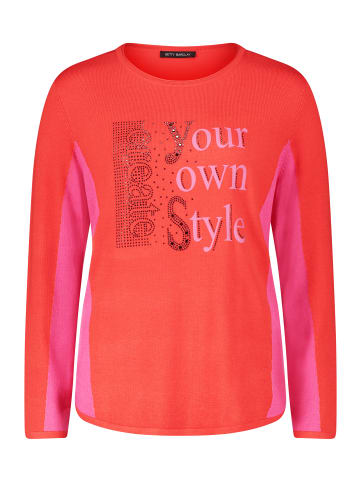 Betty Barclay Feinstrickpullover langarm in Patch Red/Pink