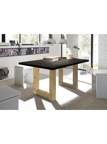 58 aufm Kessel ESSTISCH ausziehbar Eila 1 160 x 90 x 75 Esszimmertisch Asteiche/Schwarzstahl