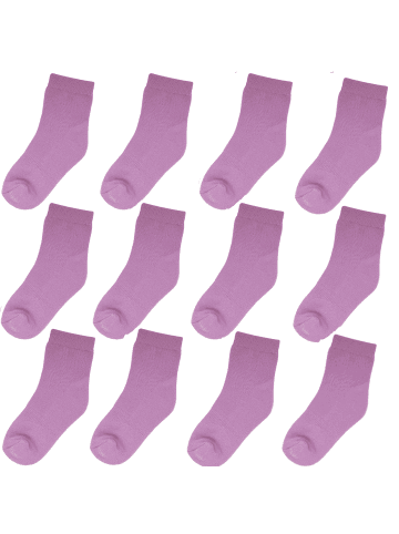 Yalion 12er-Set Yalion Baby Langsocken – bequem, weich & alltagstauglich, lila