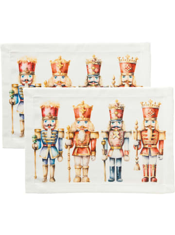 Erwin Müller Tischset 2er-Pack in natur-rot