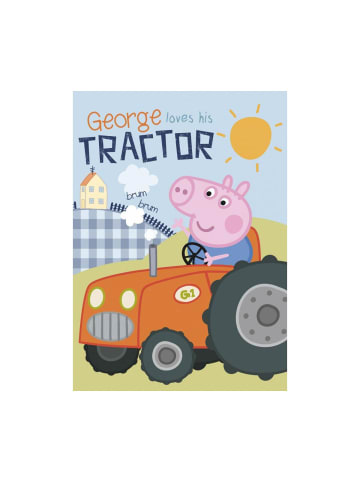 Peppa Pig Kuscheldecke George & Traktor in multicolor