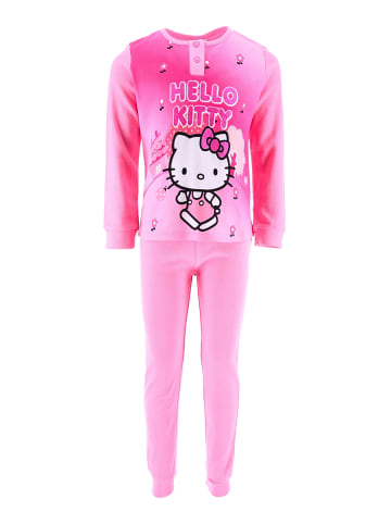 Hello Kitty Schlafanzug Hello Kitty mit Glitzer in Rosa