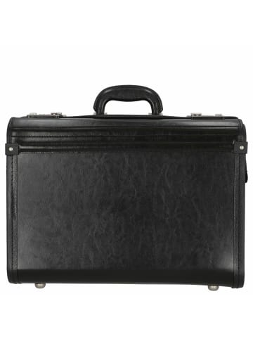 D&N Business - Pilotenkoffer 46 cm Leder (schwarz) in schwarz