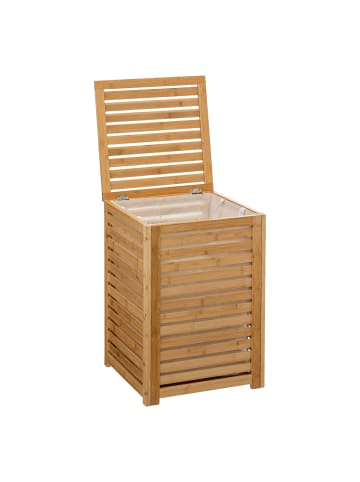 5five Simply Smart Sicela Badezimmer-Wäschekorb aus Bambus in naturbrauner Farbe von Five in Braun