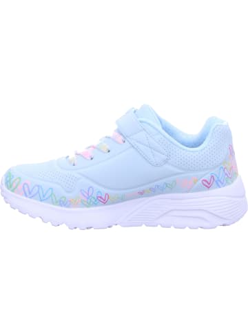 Skechers Sneaker UNO LITE - HEART CRAZE in light blue/mint