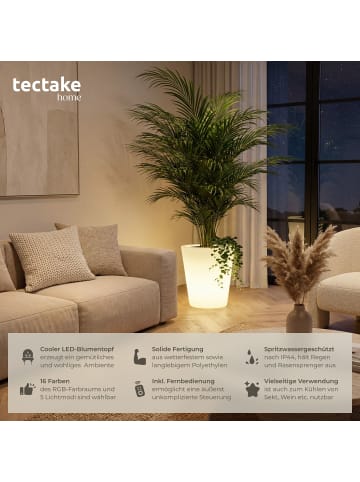 tectake Leuchtzylinder Luminous Curve Cooler, LED, mit Fernbedienung