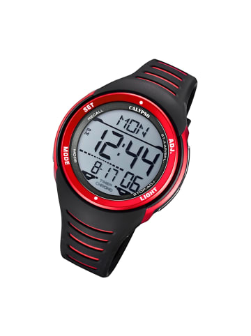 Calypso Digital-Armbanduhr Calypso Digital schwarz, rot extra groß (ca. 50mm)