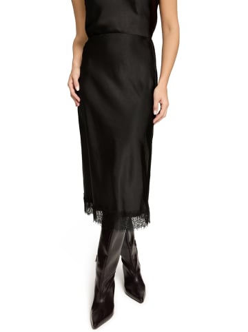 Zero  Satinrock mit Spitze in Black Beauty