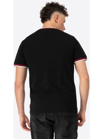 Lonsdale T-Shirt "Quin T-Shirt Schmale Passform" in Schwarz