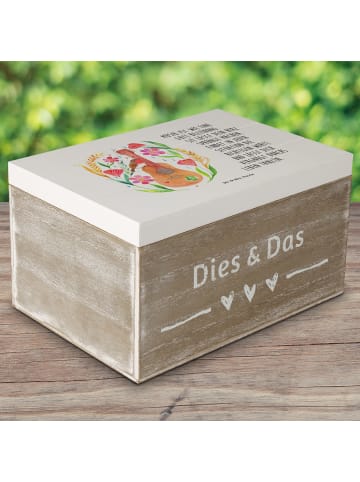 Mr. & Mrs. Panda Geschenkbox Rotkehlchen Gitarre mit Spruch in Bunt