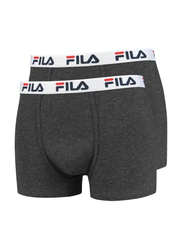 Fila Boxershort 2er Pack in dunkelgrau