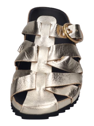 Verbenas Pantoletten MAVEN nappa met in goldfarben