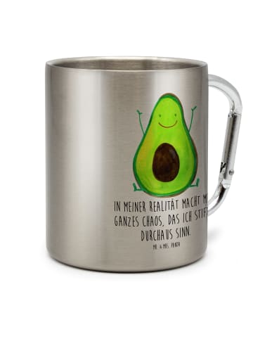 Mr. & Mrs. Panda Teetasse Avocado Glücklich mit Spruch in Silber