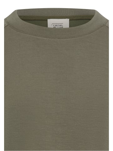 Camel Active Sweatshirt mit Raglanärmeln in Dunkelgrün