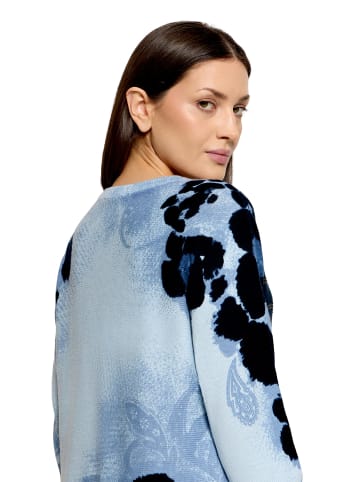 Betty Barclay Strickpullover mit Fledermausärmeln in Light Blue/Blue