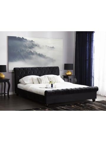 Beliani 10-tlg Doppelbett AVALLON in Schwarz