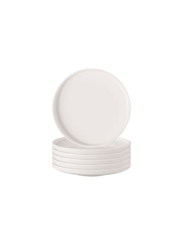 Villeroy & Boch 6er Set Brotteller Afina in ø 17,1 cm in weiß