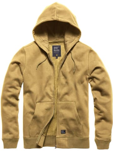 Vintage Industries Sweatjacke in Beige