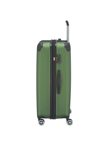 travelite City - 4-Rollen-Trolley erw. L 77 cm (rot) in grün