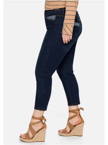 sheego Jeans in dark blue Denim