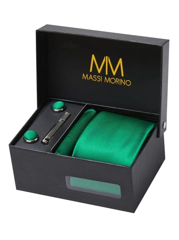 Massi Morino  Krawatten-Set in Grün