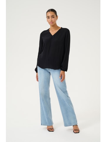 Kaffe Langarm-Bluse KAanni in Black Deep
