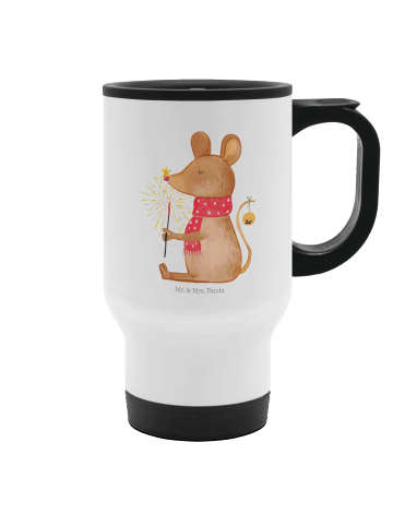 Mr. & Mrs. Panda thermosbecher Maus Weihnachten ohne Spruch in Weiß