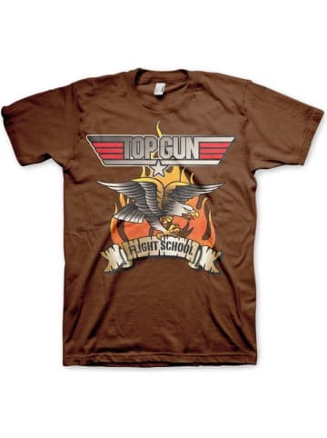 TOP GUN T-Shirt in Braun