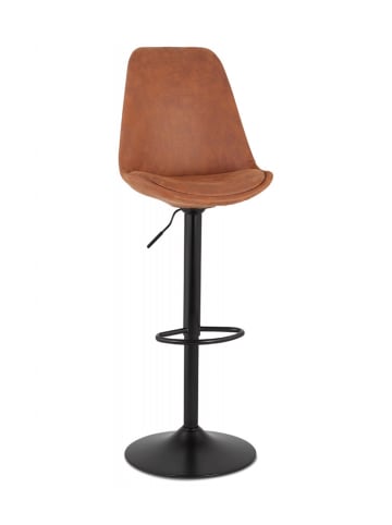 KADIMA DESIGN Verstellbarer Barhocker ZEBRA | Modern Braun Schwarz in Braun