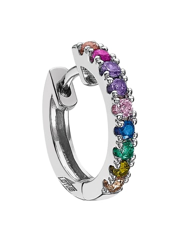 LOTUS silver Ohrringe Silber 925 Sterling Silber Zirkoniastein Creolen