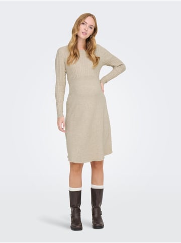 ONLY Strickkleid in Weathered Teak