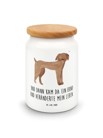 Mr. & Mrs. Panda Aufbewahrungsdose Mit Deckel Hund Dogge mit Spruch in Weiß