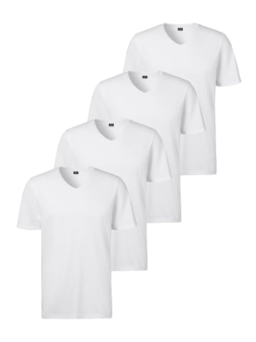 S. Oliver Unterhemd / Shirt Kurzarm Basic in Weiß