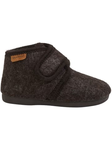 En Fant Kinder Hausschuh "Slippers Wool Hook and Loop" in Braun