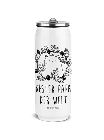 Mr. & Mrs. Panda Thermosbecher Bär König mit Spruch in Weiß