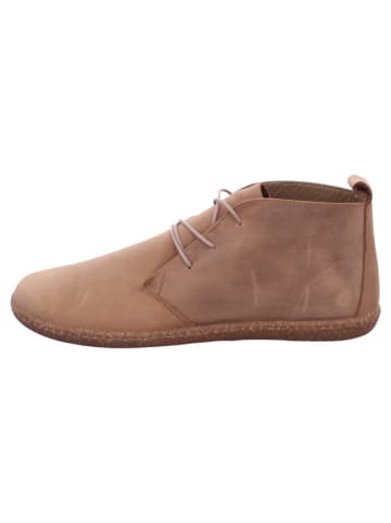 Esgano Damenschnürrstiefel kalt flach Da.-Sneaker in  Beige
