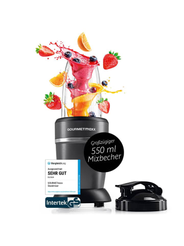 Gourmetmaxx 'GOURMETmaxx Nutrition Mixer Pro 1.000 mit Zubehörset M - Shakes, Smoothies & C