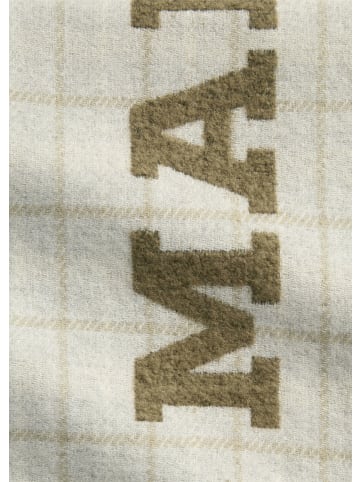 Marc O'Polo DENIM Woven Scarf, Jaquard, Logo in Medium Grey Multi 02