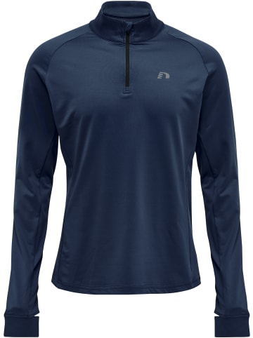 Newline Reißverschluss Sweatshirt Raglanärmel Men's Core Herren in BLACK IRIS