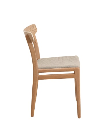 home24 home24 Esszimmerstuhl 2er-Set - 195 x 44 x 87 cm in Beige